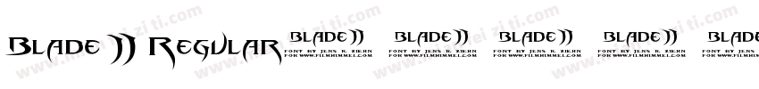 Blade 2 Regular字体转换